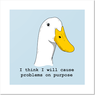 Goose and problem Posters and Art